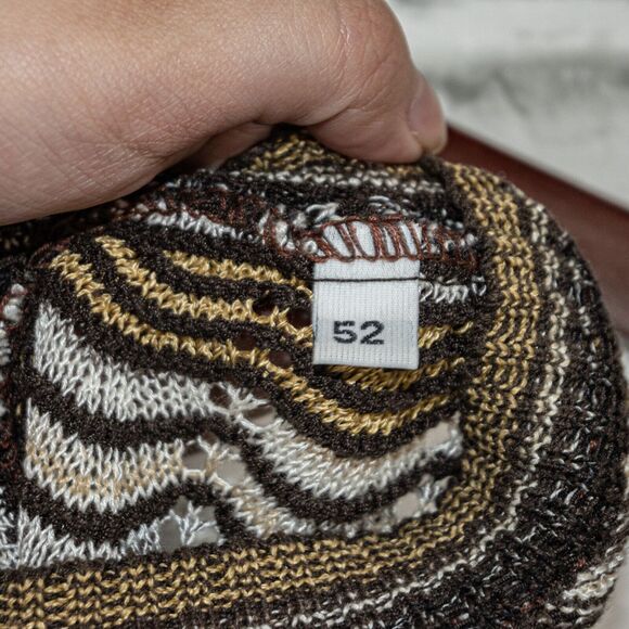 MISSONI Sport 90's vintage Sz 52 Crew Sweater open knit Made in Italy - Picture 7 of 7